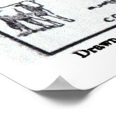 Vintage Karte von Arkansas (1912) Poster (Ecke)