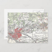 Vintage Karte von Arnheim und Umgebung (1905) (Vorne/Hinten)