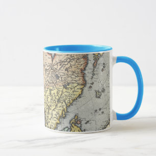 Vintage Karte von Asien 1592 Tasse