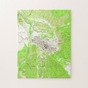 Vintage-Karte von Aspen Colorado (1960) Puzzle