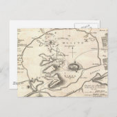 Vintage Karte von Athen, Griechenland (1784) (Vorne/Hinten)