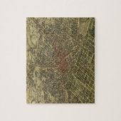 Vintage Karte von Atlanta (1892) Puzzle (Vertikal)