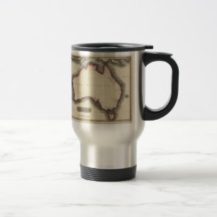 Vintage Karte von Australien (1817) Reisebecher