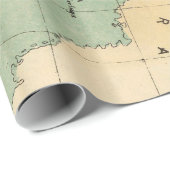 Vintage Karte von Baja California (1899) Geschenkpapier (Rolleneckpunkt)