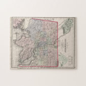 Vintage Karte von Baltimore MD (1876) Puzzle (Horizontal)