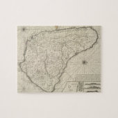 Vintage Karte von Barbados (1725) Puzzle (Horizontal)