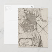 Vintage Karte von Barcelona Spanien (1764) (Vorne/Hinten)