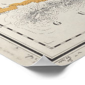 Vintage Karte von Belize (1921) Poster (Ecke)