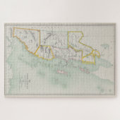 Vintage Karte von Belize (1921) Puzzle (Horizontal)