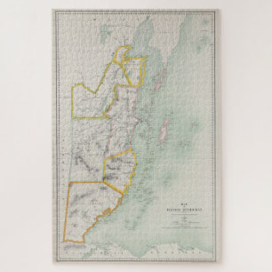 Vintage Karte von Belize (1921) Puzzle