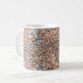 Vintage Karte von Berlin Deutschland (1894) Kaffeetasse (Vorderseite Links)