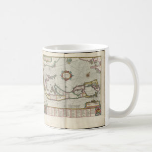 Vintage Karte von Bermuda (1638) Kaffeetasse