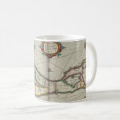 Vintage Karte von Bermuda (1638) Kaffeetasse (VorderseiteRechts)