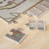 Vintage Karte von Bermuda (1638) Puzzle (Seite)