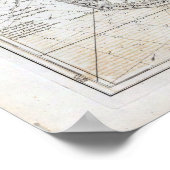 Vintage Karte von Bermuda Poster (Ecke)