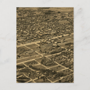 Vintage Karte von Birmingham (1885)