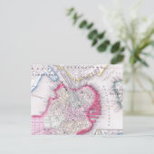 Vintage Karte von Boston (1864) (Stehend Vorderseite)