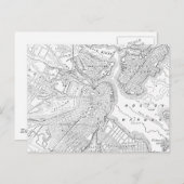 Vintage Karte von Boston (1878) (Vorne/Hinten)