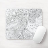 Vintage Karte von Boston (1878) Mousepad (Mit Mouse)