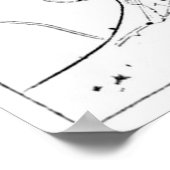 Vintage Karte von Boston (1878) Poster (Ecke)