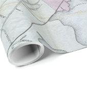 Vintage Karte von Boston Massachusetts (1870) Geschenkpapier (Rolleneckpunkt)