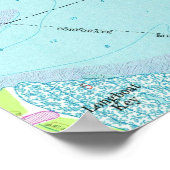 Vintage Karte von Bradenton Florida (1964) Poster (Ecke)