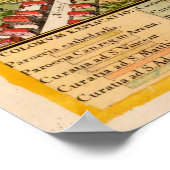 Vintage Karte von Breslau Polen (1752) Poster (Ecke)