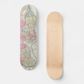 Vintage Karte von Brooklyn (1868) Skateboard (Vorderseite)