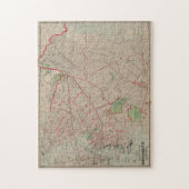 Vintage Karte von Brooklyn NY (1895) Puzzle (Vertikal)