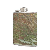 Vintage Karte von Brooklyn NY (1908) Flachmann (Links)