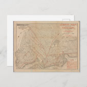 Vintage Karte von Brooklyn Poster (Vorne/Hinten)