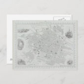 Vintage Karte von Brüssel (Vorne/Hinten)