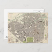 Vintage Karte von Brüssel (1837) (Vorne/Hinten)