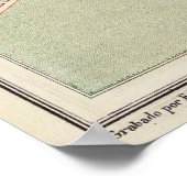 Vintage Karte von Buenos Aires Argentinien (1888) Poster (Ecke)