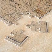 Vintage Karte von Buffalo NY (1893) Puzzle (Seite)