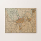 Vintage Karte von Buffalo NY (1893) Puzzle (Horizontal)