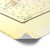 Vintage Karte von Buzzards Bay (1933) Poster (Ecke)