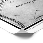 Vintage Karte von Cambridge Massachusetts (1877) B Poster (Ecke)