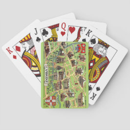 Vintage-Karte von Cambridge Spielkarten