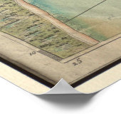 Vintage Karte von Cap-Haitien Haiti (1786) Poster (Ecke)