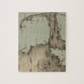 Vintage Karte von Cape Cod (1885) Puzzle (Vertikal)