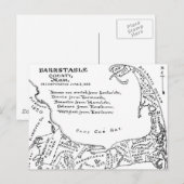 Vintage Karte von Cape Cod (1890) (Vorne/Hinten)