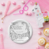 Vintage Karte von Cape Cod (1890) Pappteller (Party)