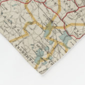 Vintage Karte von Cape Cod (1917) Fleecedecke (Ecke)