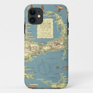 Vintage Karte von Cape Cod (1940) Case-Mate iPhone Hülle
