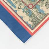 Vintage Karte von Cape Cod (1945) Fleecedecke (Ecke)