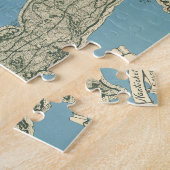 Vintage Karte von Cape Cod (1945) Puzzle (Seite)
