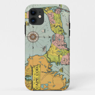 Vintage Karte von Cape Cod Case-Mate iPhone Hülle