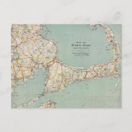 Vintage Karte von Cape Cod, Massachusetts