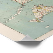 Vintage Karte von Cape Cod, Massachusetts Poster (Ecke)